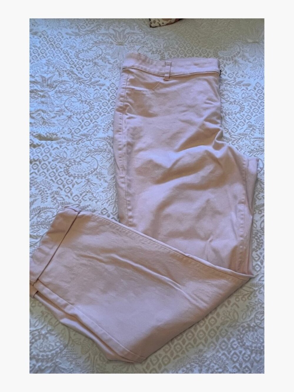 Calvin Klein Blush Pink Cropped Ankle Pants Size 14